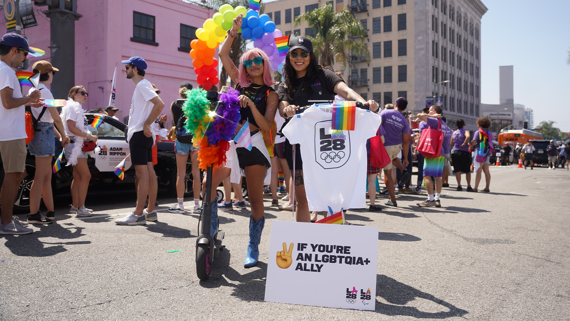 LA28 Staff at LA Pride Parade 2022