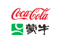Logotipo de Coca Cola y Mengniu