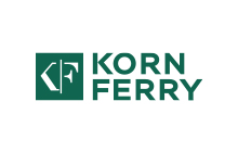 Korn Ferry logo in dark green on a white background