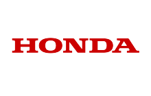 Logotipo de Honda en letras rojas