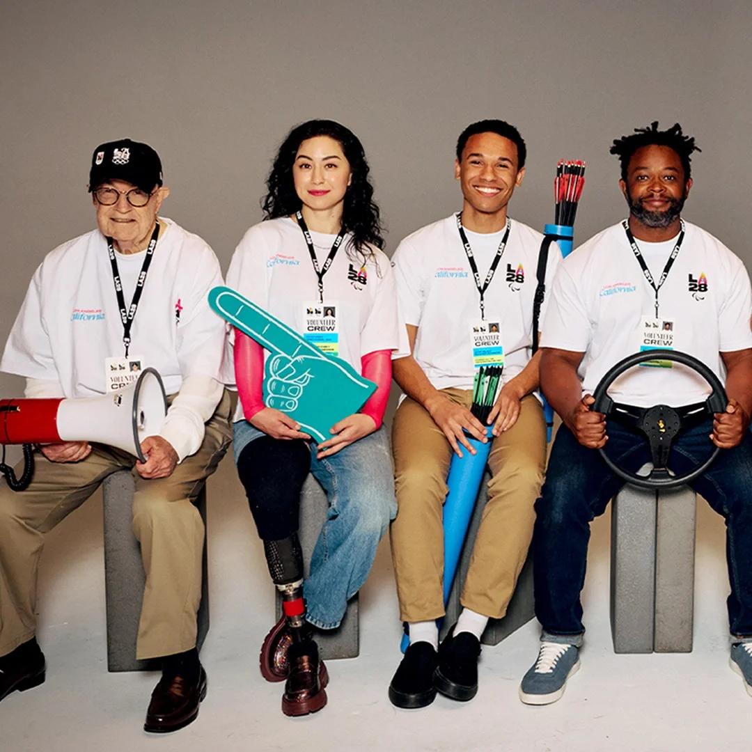 Group photo of LA28 Games-time volunteers 