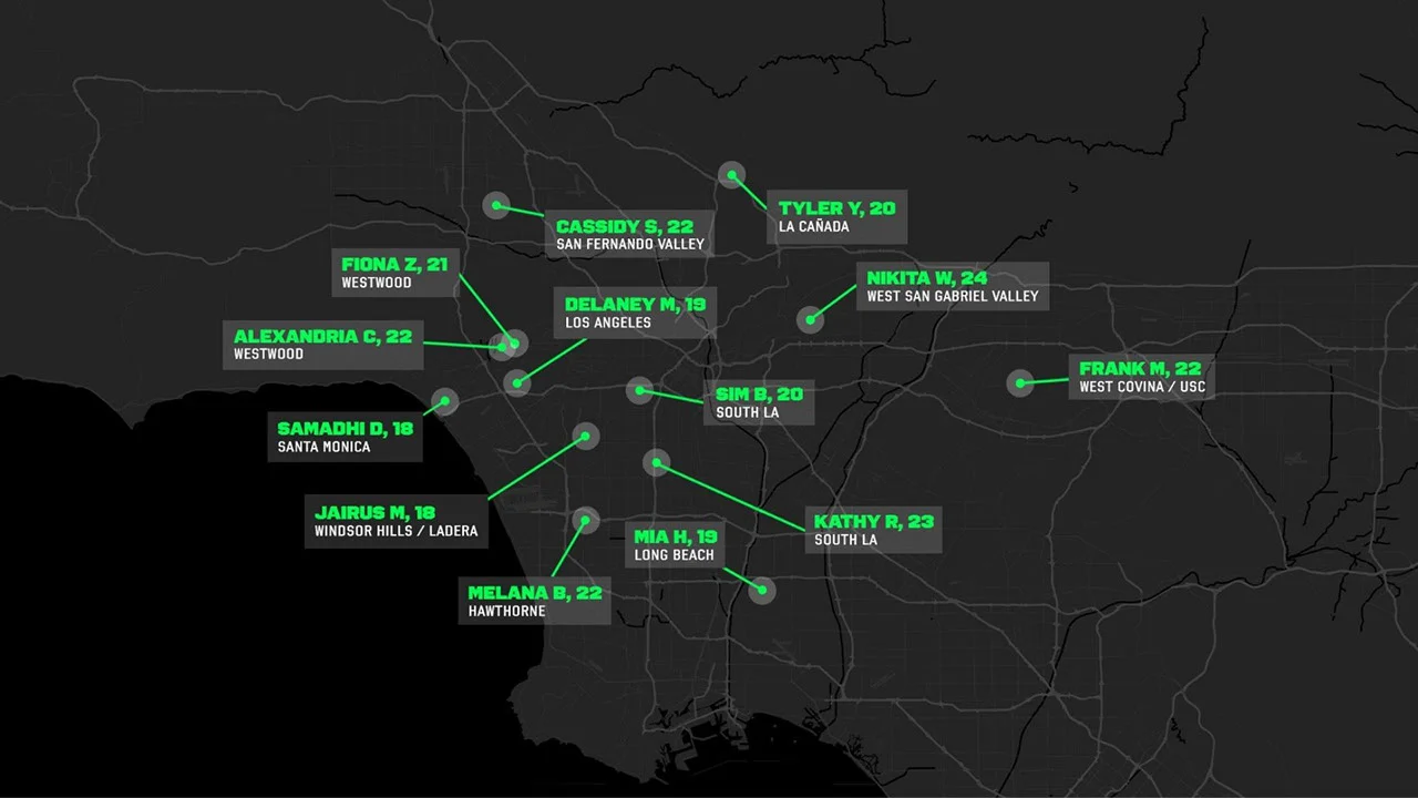 LA28 Youth Council Map