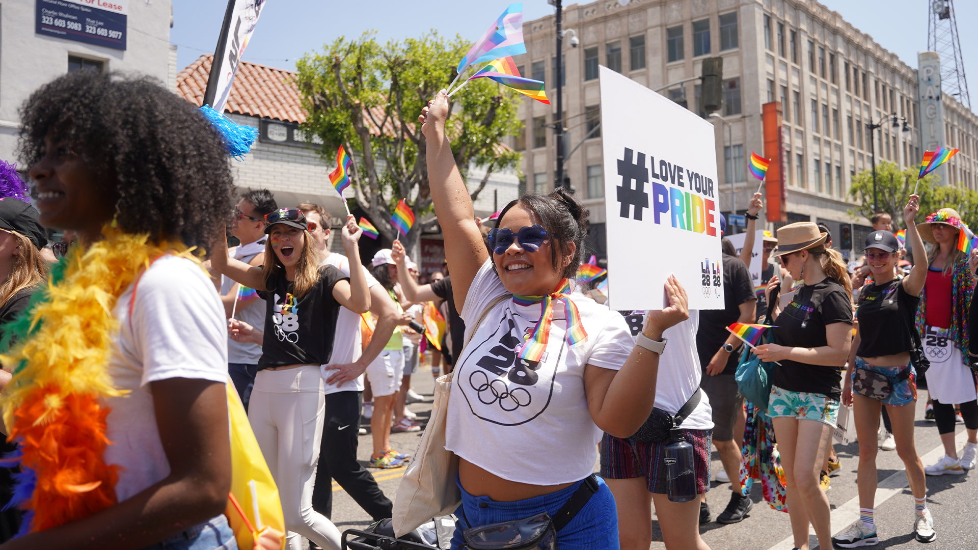 LA28 Staff at LA Pride Parade 2022