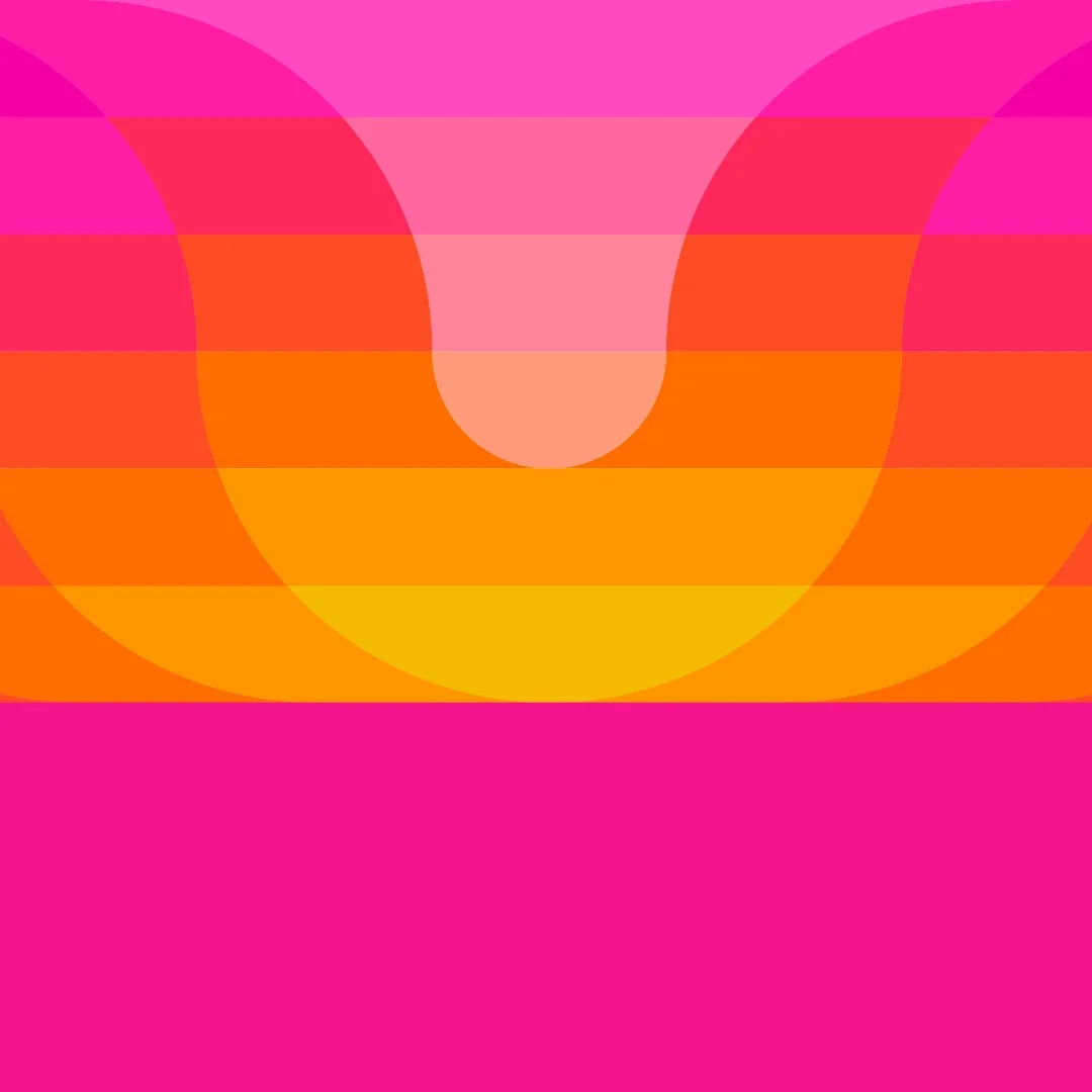 Digital image showing a pink and ornage bloom of colors