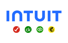 Intuit logo with four smaller logos including Mailchimp underneath