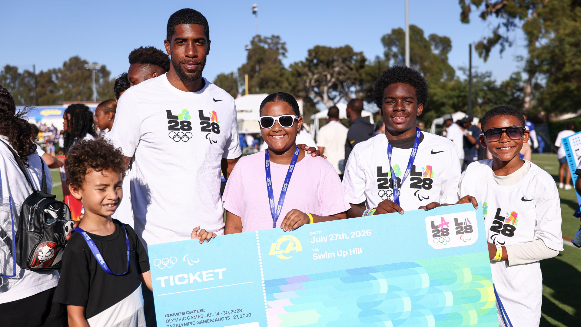 From the Pool to the Podium: Swim Up Hill Heads to the Olympic Games with LA28 & Rams Ticket Donation image